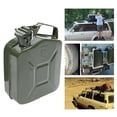 thumbnail image 5 of Recipiente utilitario de acero de 5 litros - A prueba de fugas, a prueba de óxido, con asa portátil, para almacenar y transportar aceite de gasolina, 5 of 5