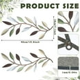 thumbnail image 2 of 2 Pcs Metal Tree Leaf Wall Decor, Vine Olive Branch Leaves Wall Art Wrought Iron Scrolls, Sturdy Home Decor, 2 of 6