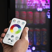 Newair Prismatic Series 85 Can Stainless Steel Door Beverage Refrigerators, Hexacolor