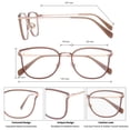 thumbnail image 4 of Gafas de luz azul GUDVUE para mujer, antideslumbrantes, UV400 y fatiga ocular, 4 of 9