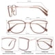 thumbnail image 4 of Gafas de luz azul GUDVUE para mujer, antideslumbrantes, UV400 y fatiga ocular, 4 of 9