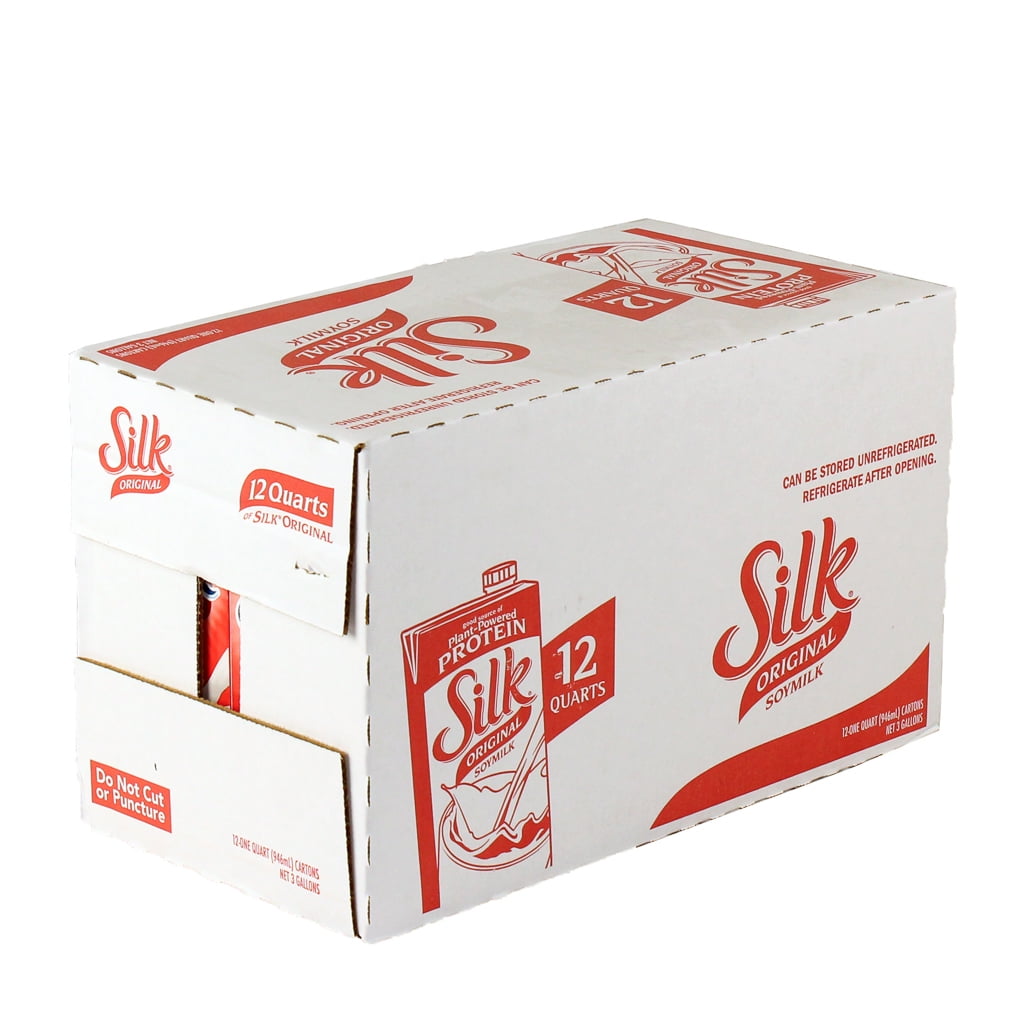 12 Pack) Silk, Soy Milk, Plain, 32 fl oz - Walmart.com