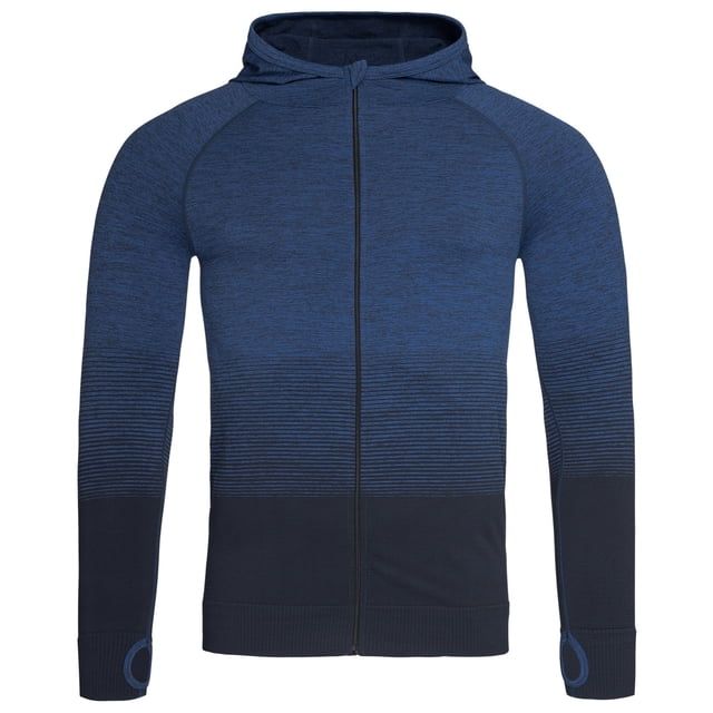 Stedman - Chaqueta Active Sin Costuras Mangas Ranglán para Hombre (Azul Transición)
