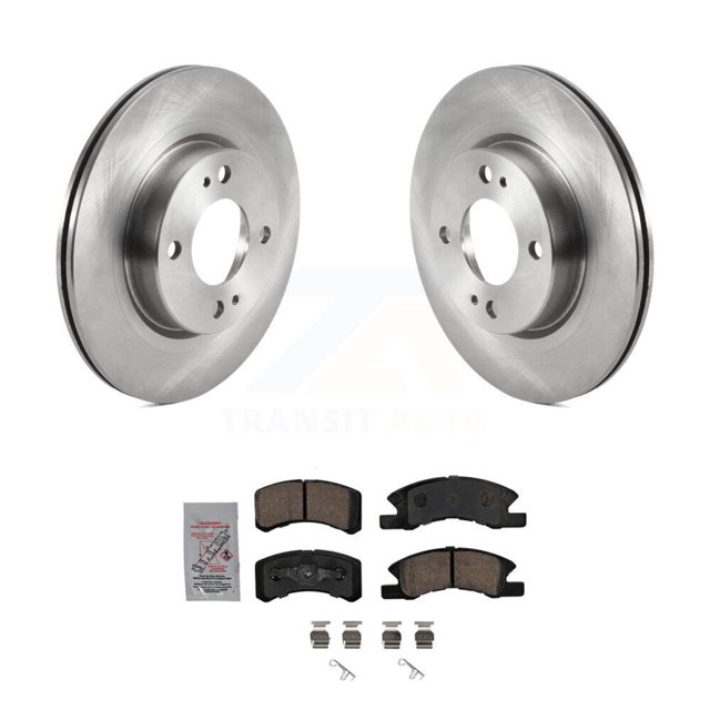 Transit Auto Front Disc Brake Rotors and Ceramic Pads Kit for Car 2017-2024 Mitsubishi Mirage G4 K8A-104810