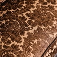 thumbnail image 3 of Majestic Royal 1 Piece Sofa Living Room Furniture Formal Traditional Sofa Pillows Cushion Couch Brown Chenille Fabric USA, 3 of 8