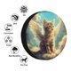 thumbnail image 4 of Fotbe Sunshine Cloud Cute Cat Funda de Llanta de Repuesto con Estampado, Engrosada, Ajuste Universal para Jeep, Remolque, RV, SUV, Camión-15 inch, 4 of 6