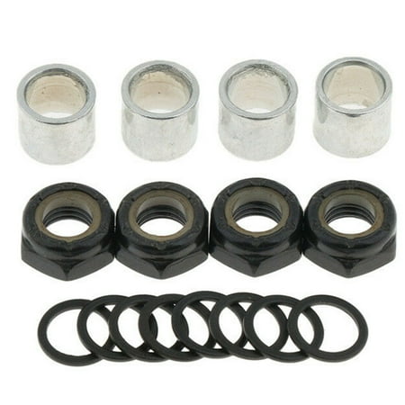 

Longboard Skateboard Durable Metal Spacers Washers Repair Nuts Kit Bearing Speed