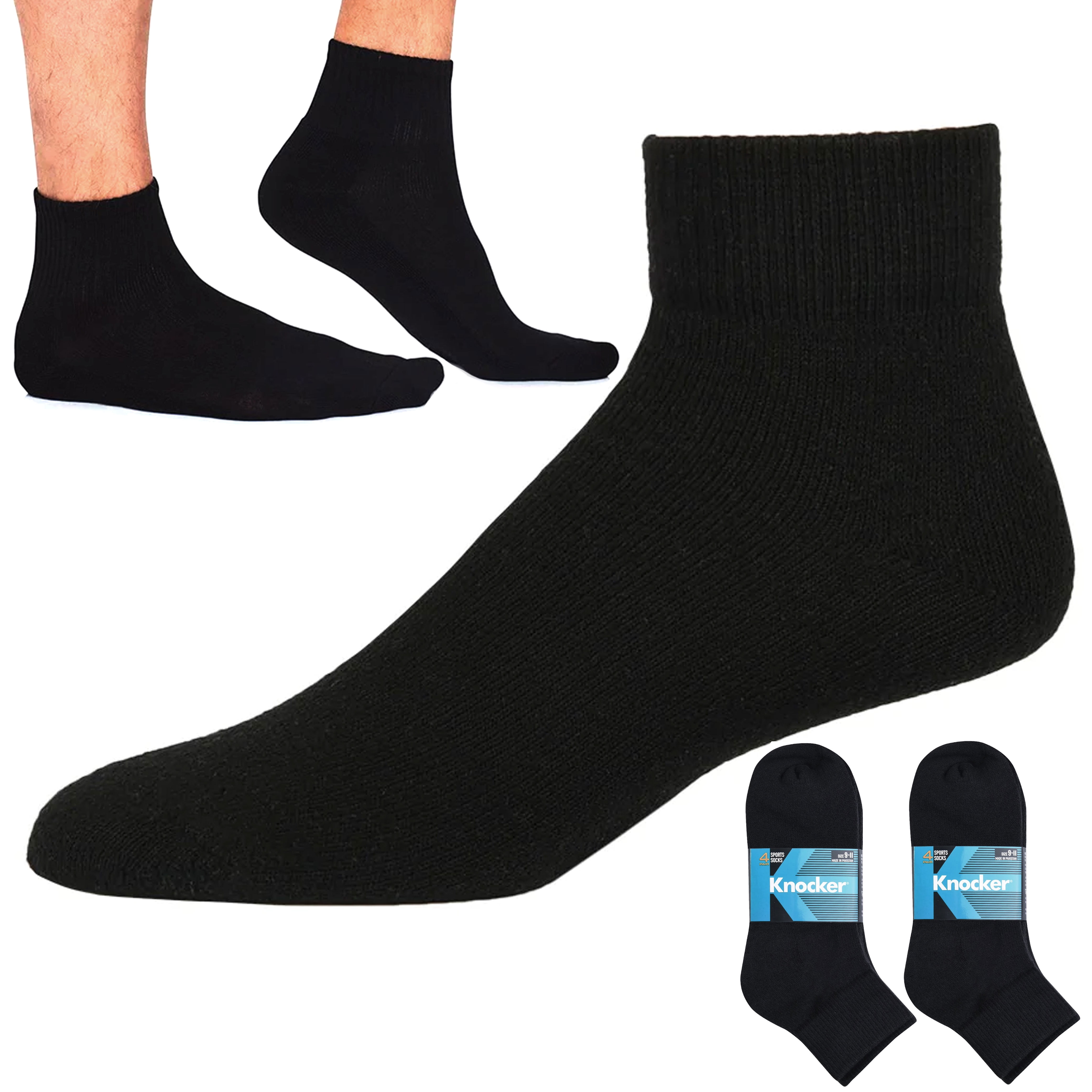 8 Pairs Sports Ankle Quarter Socks Men Women Athletic Cotton Casual