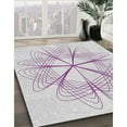 thumbnail image 2 of Ahgly Company Indoor Square Patterned Lavender Purple Novelty Area Rugs, 10' Square, 2 of 6
