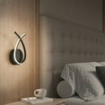thumbnail image 2 of Artika Gamma Modern LED Wall Sconce 5 CCT Black Accent Lighting, 2 of 9