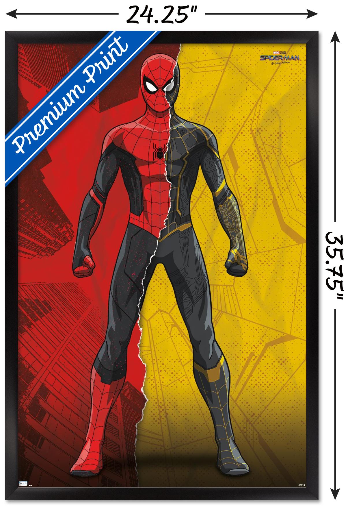Marvel Spider-Man: No Way Home - Costume Blend Wall Poster, 22.375" x 34" Framed