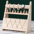 thumbnail image 4 of Jumpingount Soporte de joyería de de 3 capas, soporte de exhibición de collar de 8 anillos, organizador de escaparate, estante de almacenamiento de Ropa, zapatos y accesorios Miscelánea Jumpingount AP016469-01, 4 of 6
