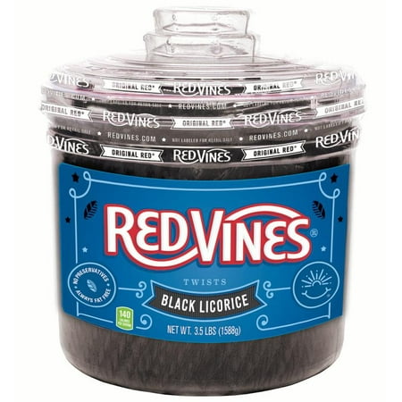 - Red Vines, Black Licorice Candy, 3.5LB