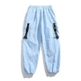 thumbnail image 4 of Men's Baggy Hiking Cargo Pants Outdoor Lightweight Water Resistant Parachute Pants Comfort Adjustable Drawcord Cuffs Flexible Elastic Waist Multi-Pocket, 4 of 6