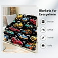 thumbnail image 3 of Car Blanket for Kids, Soft Warm Flannel Throw Blanket for Boys Teens, 50x60 Inch Racing Car Fleece Blanket for Sofa Couch, Sports Throws, Car Lovers Gifts Home Decor, 3 of 6
