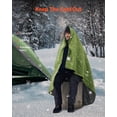 thumbnail image 4 of KFFKFF Outdoor Blanket, Sizeable Comfortable Arena Cover, Resistant to Water & Wind, 330GSM Polyester Fleece Material, Fire Resistant, 82" x 55", Dual Tone, 4 of 9