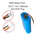 thumbnail image 2 of Batería AOLIKES 18650, 7,4 V, 2600 mAh, iones de litio, paquete de 2, 2 of 5