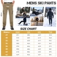 thumbnail image 2 of FEN AI Snow Ski Pants Men Waterproof Softshell Pant Snowboard Trousers Fleece Lined Outdoor Hiking Cargo Pants with 6 Pockets, 2 of 8