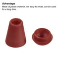 thumbnail image 4 of Unique Bargains Dark Red Bell End Stopper Cord Rope Lock, 20 Pack, 4 of 5