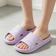 thumbnail image 4 of Willtoo Shower Shoes Open Toe Non Slip Slides Cozy Soft Sole Quick-Dry Slip on Sandals Lightweight Home Slippers, 4 of 4