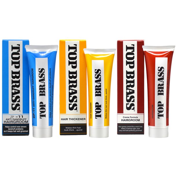Top Brass (Creme Formula + Anti Dandruff Hairgroom + Hair Thickener