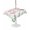 White, variant on Outdoor Tablecloth with Umbrella Hole for Patio/Picnic/Party/Camping, Tropical Flamingo Waterproof Table Cloth Rectangle Table Cover Washable, Summer Botanical Plants Pink Windflowers (60"x 102")