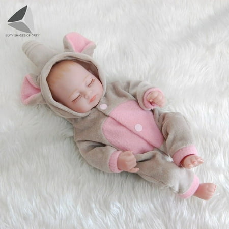 UPC: 0810041340818 | Sixtyshades 11 28cm Reborn Newborn Baby Realike Doll Lifelike Handmade Silicone Vinyl Weighted Alive Lovely Girls Doll Gifts