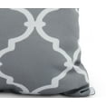 thumbnail image 2 of Simply Daisy, 14" x 20" Gray Decorative Trellis Print Throw Pillow, 2 of 2