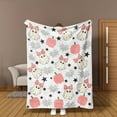 thumbnail image 6 of Halloween Throw Blanket Super Soft Flannel with Pink Pumpkin Ghost Mushroom Designs, Fall Thanksgiving Decor for Home Living Room Couch Bed Chair Dorm Farmhouse Gifts for Women, 6 of 6