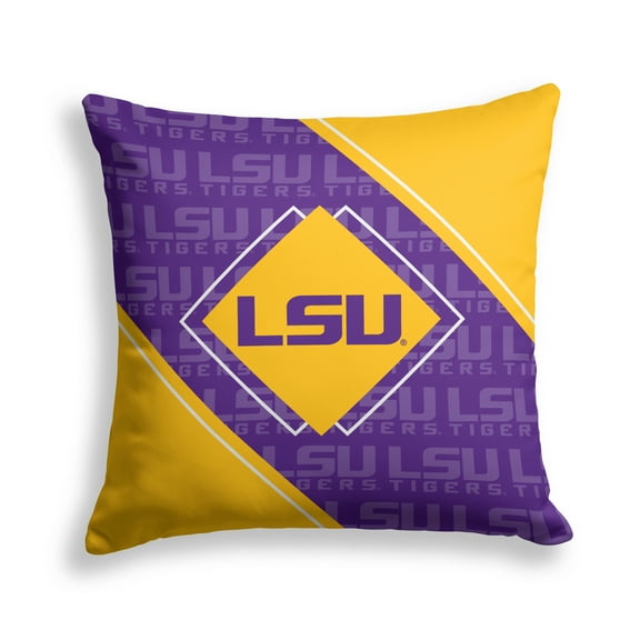 Pegasus LSU Tigers 18" x 18" Diamond Boxed Decor Pillow