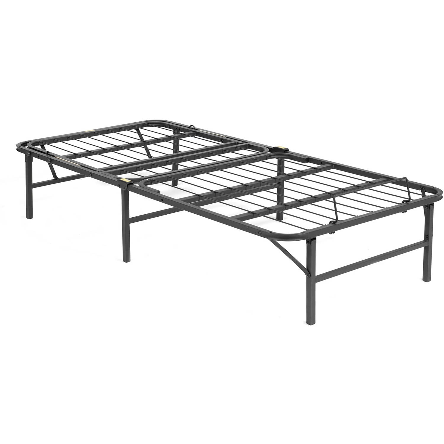 Metal Bed Frame Twin XL Adjustable Head Wire Mesh Platform Folding