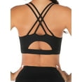 thumbnail image 5 of SHCKE Women Cross Back Workout Running Bra Removable Cup Racerback Yoga Fitness Bra Top, 5 of 5