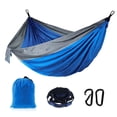 thumbnail image 1 of Hamac Double de Camping pour 2 Personnes Hamac Portable pour Extérieur Randonnée Voyage Jardin Patio, 1 of 6