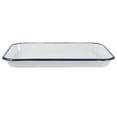 thumbnail image 3 of Plateau Rectangulaire en Émail Blanc pour Rangement, Usage Cuisine, Plaque de Cuisson Antiadhésive, 3 of 9
