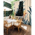 thumbnail image 5 of nqOlkjepod Outdoor Curtains for Patio Waterproof, Colorful Leaves Outdoor Privacy Panels Grommet, Vintage Summer Tropical Plants Floral Blackout Outside Curtains for Porch/Cabana 54"x84", 1 Panel, 5 of 8