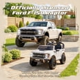 thumbnail image 3 of iYofe 24V 2 Seater Licensed Ford F-150 Raptor Powered Ride-On Truck with Remote & Safety Belt, White, 3 of 9