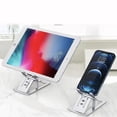 thumbnail image 3 of RUISINERY Phone Stand Foldable Tabletop Phone Tablet Cradles Holder Height Adjustable Phone Stand Aluminum Bracket, 3 of 6