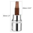 thumbnail image 4 of Unique Bargains  2 Pcs 3/8-Inch Drive T30 Torx Bit Socket, S2 Steel, 4 of 5
