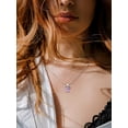 thumbnail image 4 of Bestyle Cute Butterfly Birthstone Necklace for Women, June Pendant Necklace Choker Jewelry Gifts for Mother's Day Birthday Graduation, 4 of 7