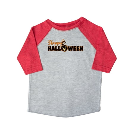 

Inktastic Happy Halloween Laughing Jack-o-Lantern in Orange and Black Gift Toddler Boy or Toddler Girl T-Shirt
