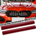 thumbnail image 4 of Grill Bar V Brace for BMW F30 F31 F32 Front Grille Trim Strip Cover Red 2PCS, 4 of 9
