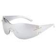 thumbnail image 2 of Gafas de sol estilo aviador integradas sin marco para montar, gafas de sol para chicas atractivas, gafas a prueba de viento, 2 of 5