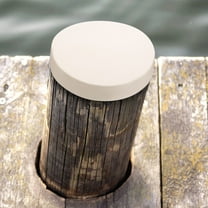 RENACLIPY White PVC Dock Piling Caps for Internal Cover