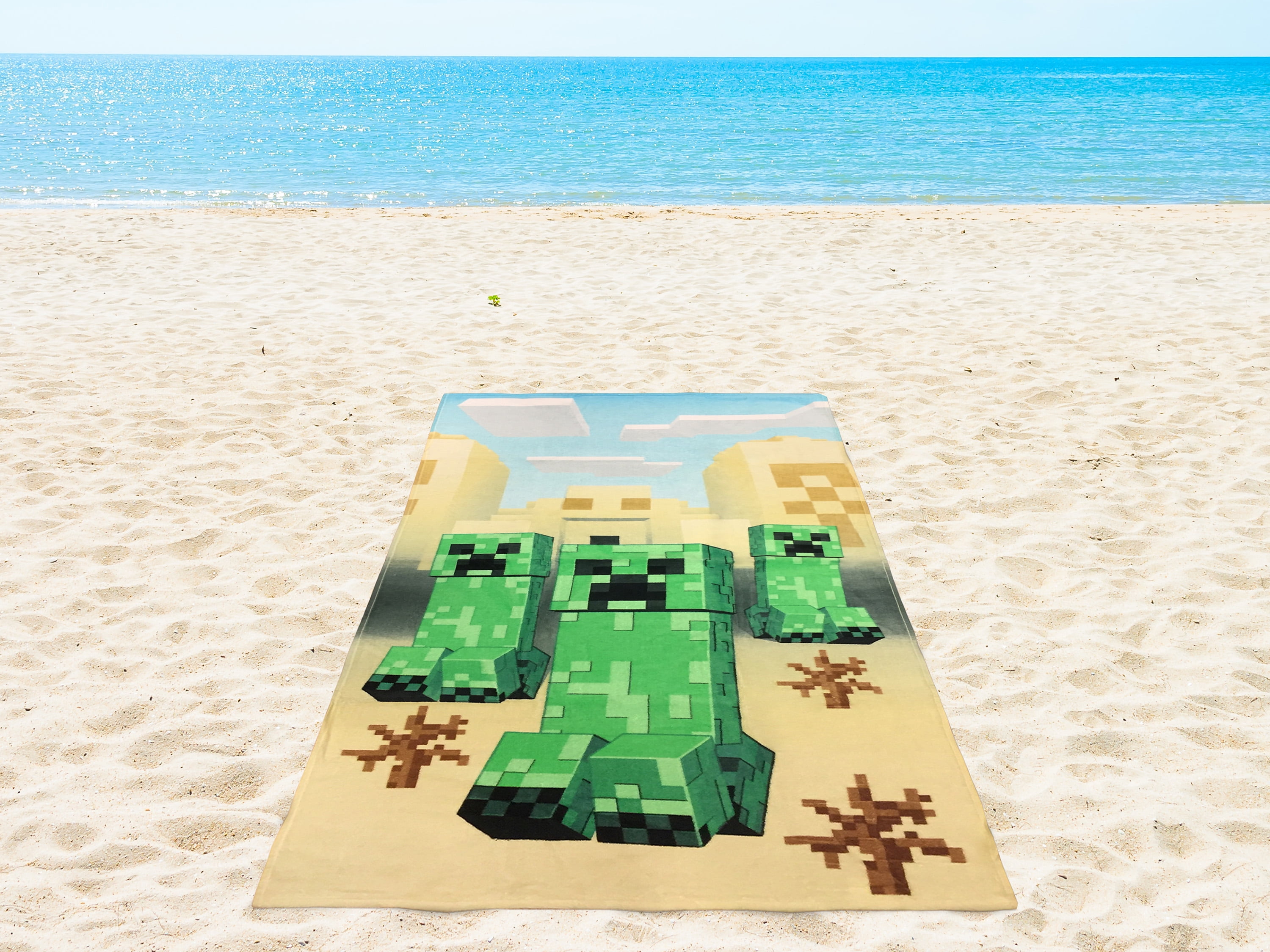 Minecraft Shipwreck Beach Towel Measures 28 X 58 Inches for sale online 