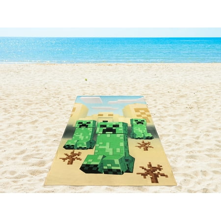Minecraft "Desert Creeper" Beach Towel, 1 Each