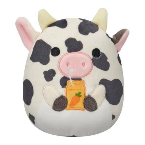 Squishmallows 12" Colin the Cow holding Carrot Juice Plush 2026 Easter Squad