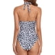thumbnail image 5 of Traje de baño sólido de una pieza para mujer, traje de baño con control de barriga, Tankini, ropa de playa, traje de baño Fridja nalpqowj54869, 5 of 7