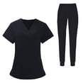 thumbnail image 1 of Conjunto de Ropa de Trabajo para Mujer Salvador Uniformes de Enfermera Negro SG, 1 of 9