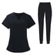 thumbnail image 1 of Conjunto de Ropa de Trabajo para Mujer Salvador Uniformes de Enfermera Negro SG, 1 of 9