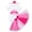 Hot Pink, variant on IBTOM CASTLE Infant Baby Girls 1/2 Birthday Outfit Princess Romper Tutu Skirt Sequin Crown Headband Clothes Set for Cake Smash Photo Prop 9-12 Months White